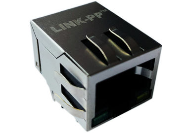 Único porto Amarelo-Alaranjado do diodo emissor de luz Rj45 LPJ0011A114NL RJ45, Ethernet 10/100mbps