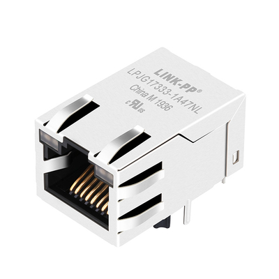Base-T 1000 compatível de RTA-1S4A9W1F LPJG17333-1A47NL RJ45 Jack Magnetic Connector Tab Up