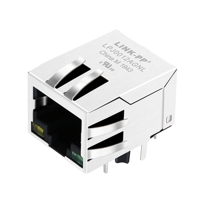 Diodo emissor de luz de Jack With do porto de LPJ0012AGNL 10/100Base-T RJ45 único