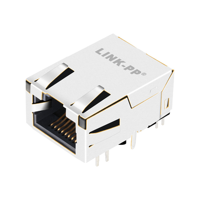 Diodo emissor de luz de Tab Up OG/Y do perfil baixo de L829-1J1T-43 1000BASE-T MagJack RJ45