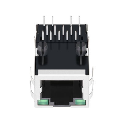 Diodo emissor de luz de Jack RJ45 1000BASE-T 1X1 Tab Up G/G do Magnetics 0875-1G1T-D8