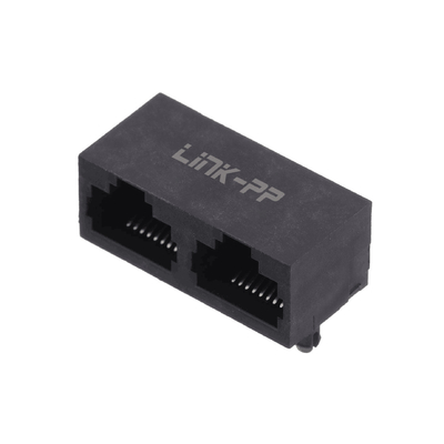8p8c Unshielded portuário duplo 1x2 RJ45 Jack Connector E5J88-00AJG2-L