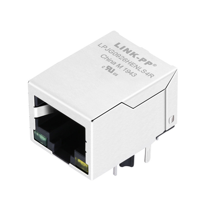 LPJG0926HENLS4R PoE+ RJ45 Conector com refluxo através de um buraco