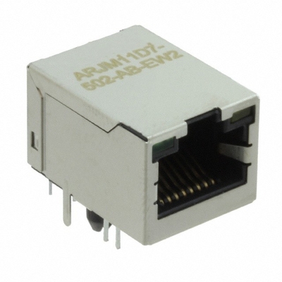 ARJM11D7-502-AB-EW2 Single Port PoE RJ45 com 1GBase-T Magnetics