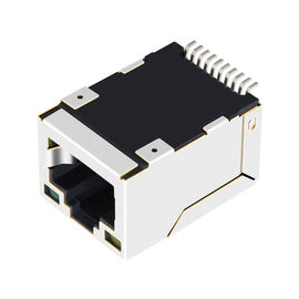 Aba-Acima com o diodo emissor de luz, da montagem 1x Rj45 da superfície de LPJ19201BGNL Ethernet 10/100Base-T
