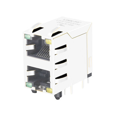 10118075-513B010LF empilhou 2X1 o conector Jack modular LPJE106XAHNL do porto RJ45