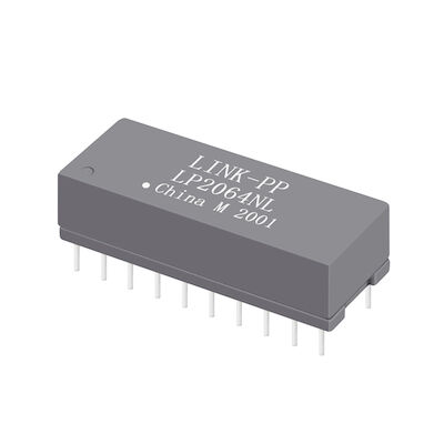 HST-2027 DAR Dual Port 10/100 de BASE-T THT 24 Pin Ethernet Transformer Modules LP2064NL