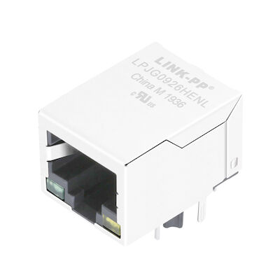 1x1 porta 1000Mbps POE+ RJ45 Filtro Modulo de Conector LPJG0926HENL