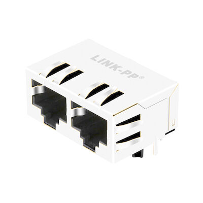 5406566-2 10/100 de porto da base-T 1x2 sem os módulos de conector LPJEF102CNL dos ethernet do Magnetics RJ45