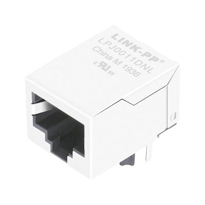 HFJ11-2450E-S1RL, conector Rj45 angular do porto de LPJ0011DNL um com Magnetics