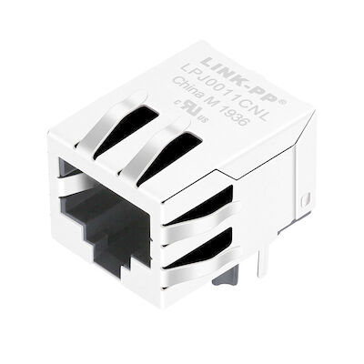 Único porto de LPJ0011CNL RJ45, cruz fêmea 13F-64ND2NL do Ethernet de Jack 10/100Mbps
