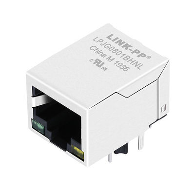 Ethernet magnético do gigabit do fósforo ATMEGA88P-20AUR de XRJG-01K-4-H11-320 Rj45 Jack