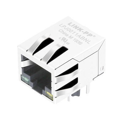 5-1840406-8 RJ45 Jack modular 10/100 de base - interruptor de rede LPJ0011ABNL de T