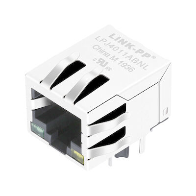 LPJ4011ABNL cruzam MIC24013-5104T-LF3 10/100Mbps Rj45 com diodo emissor de luz 74990112121