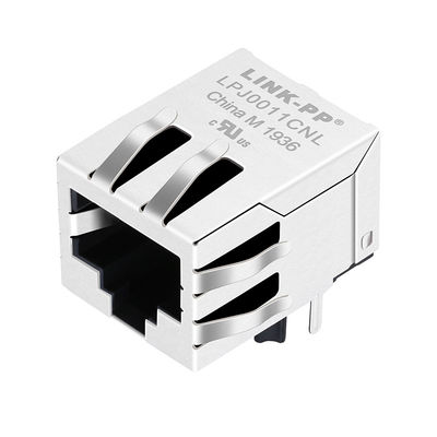 PWB magnético Jack da Aba-para baixo de RB1-105B8K1A RJ45 Jack 10/100Base-T