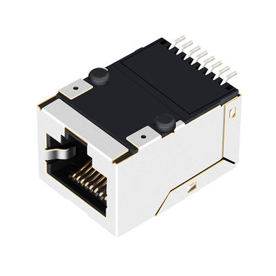 Conector 1x1 10/100Base-TX da montagem de superfície Rj45 de J0C-0005NLT magnético