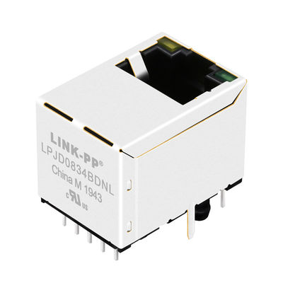 JD3-0002NL cobrem o protetor do conector da entrada 1000Base-T Rj45 com diodo emissor de luz