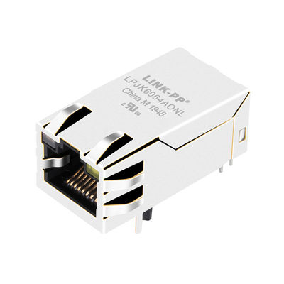 Soquete de Gigabit Ethernet do conector do ponto de entrada RJ45 de LPJK6064AONL 1000Base-T