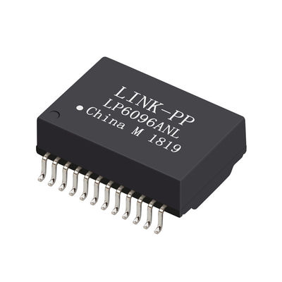 749022017 ponto de entrada do Pin de Lan Ethernet Magnetic Transformer 24 do gigabit/POE+ 802.3af 802.3at LP6096ANL