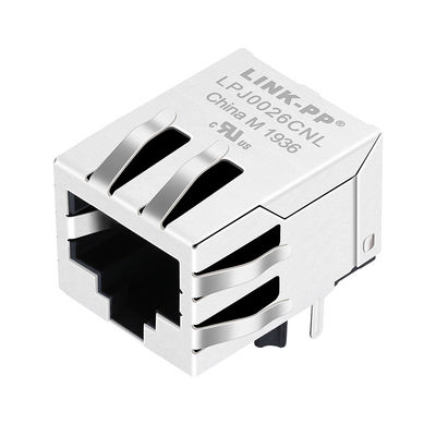 Jaque do cabo da rede da base-T 8p8c Tab Down do conector 100 da rede de J0026D11 RJ45