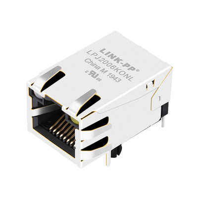 Aba-ACIMa rápida do Ethernet 1x1 da Base-TX de JP006821UNL 100 com o pino RJ45 do diodo emissor de luz 8