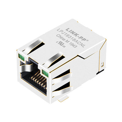 Aba-ACIMa de superfície J3018G21KNL 10/100Base-TX da montagem RJ45 com diodo emissor de luz