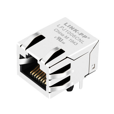 1x1 do CAT 5 & 6 de J1006F21NL de UTP 100 da Base-TX Aba-ACIMa rápida do Ethernet RJ45