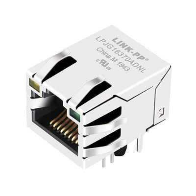 Ângulo 1000 direito protegido modular da Base-T Rj45 Jack de JD1-0001NL com diodo emissor de luz