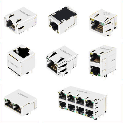 RJ45 Jack With modular/sem magnético nenhuns ponto de entrada/ponto de entrada/POE+