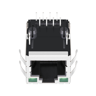 Rede Jack Tab Up Shielded With Green/diodo emissor de luz verde do porto Rj45 de SI-80025-F 10/100 BASE-T 1x1
