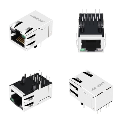 núcleo JXT7-1131NL de Tab Up Single Port Magnetic RJ45 Jack 8 da base-T 10G