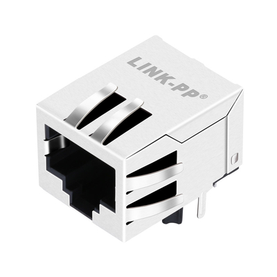 10/100 de base-T JV026I21NLT Tab Down 1 Rj45 ethernet portuário Jack Shielded Without Led