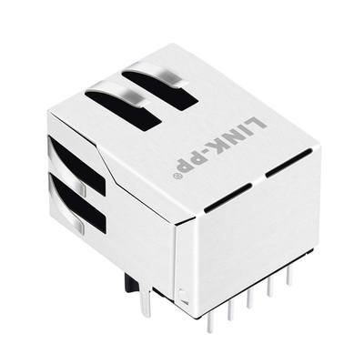 O porto Rj45 Jack Without Led Tab Down da base-T 1x1 de JV006I21NLT 10/100 protegeu com Magnetics