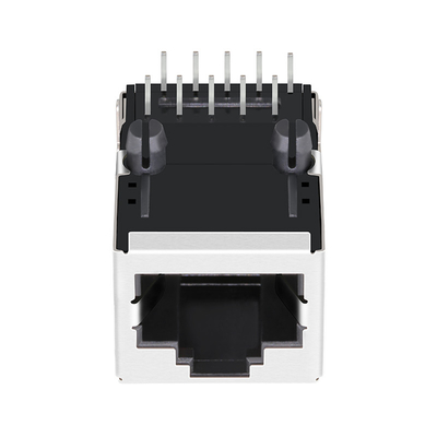 Base-T Tab Up Without Leds do conector fêmea 100 do ponto de entrada Rj45 do porto do diodo de retificador 46F-1451NWZ2NL 1x1