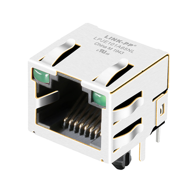 RELAÇÃO modular PP LPJE101A65NL Tab Up do ângulo RJ45 Jack Ative Ethernet de 90°