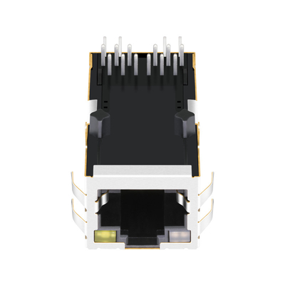 0826-1X1T-M1-F a base-T 1000 do porto do ponto de entrada RJ45 MagJack 1x1 Tab Up With OG/Y conduziu RoHS