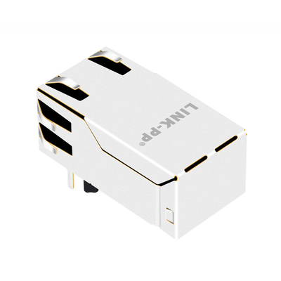 Ponto de entrada 1000 da base-T de 0813-1X1T-M1-F Tab Down RJ45 Jack 1 porto sem RoHS conduzido