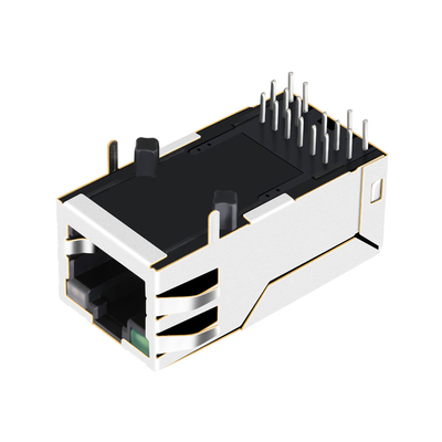 1-1840744-8 o verde/Green&Orange do gigabit RJ45 Jack Female Connector 12PIN 1000 BASE-T conduziu