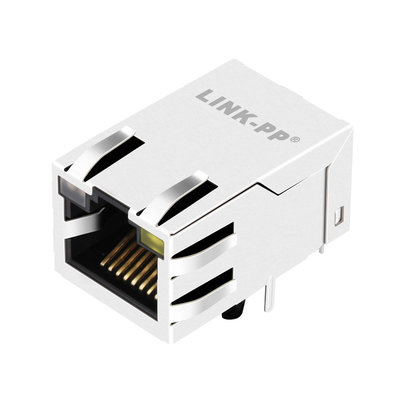 Conector fêmea do gigabit 10PIN RJ45 de 0875-1X1T-G4 1000 BASE-T através do furo com conduzido