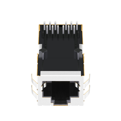 0816-1X1T-43-F 1000 BASE-T NÃO conduziu o conector Magjack de Tab Up RJ45 através do furo