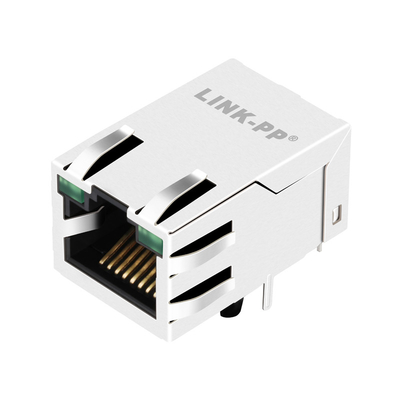 0875-1G1T-P2 o único 10/100BASE-T jaque modular portuário rj45 6 PIN Tab Up Green /Green conduziu