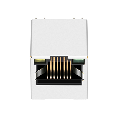 ENTRADA SUPERIOR do conector RJ45 vertical do PORTO 1000BASE-T de JXD2-0Z25NL 1X1 com conduzido