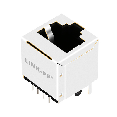 ENTRADA da PARTE SUPERIOR do vertical RJ45 Jack 8PIN do PORTO de JXD2-9001NL 100BASE-T 1X1 NÃO conduzida