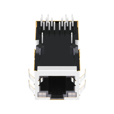 Aba de 56F-1802DDD2NL 2.5G BASE-T ACIMA de um POE+ portuário RJ45 magnético Jack 16p8c