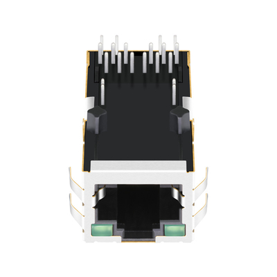 A base-T do conector 10G de JGCG1T1004PW-GG RJ45 integrou o Magnetics para a aplicação de PoE++