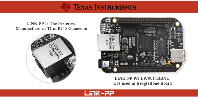 HR911105A HanRun RJ45 Lan Connector, 8P8C 10/100BT Jack Microduino Port fêmea 4